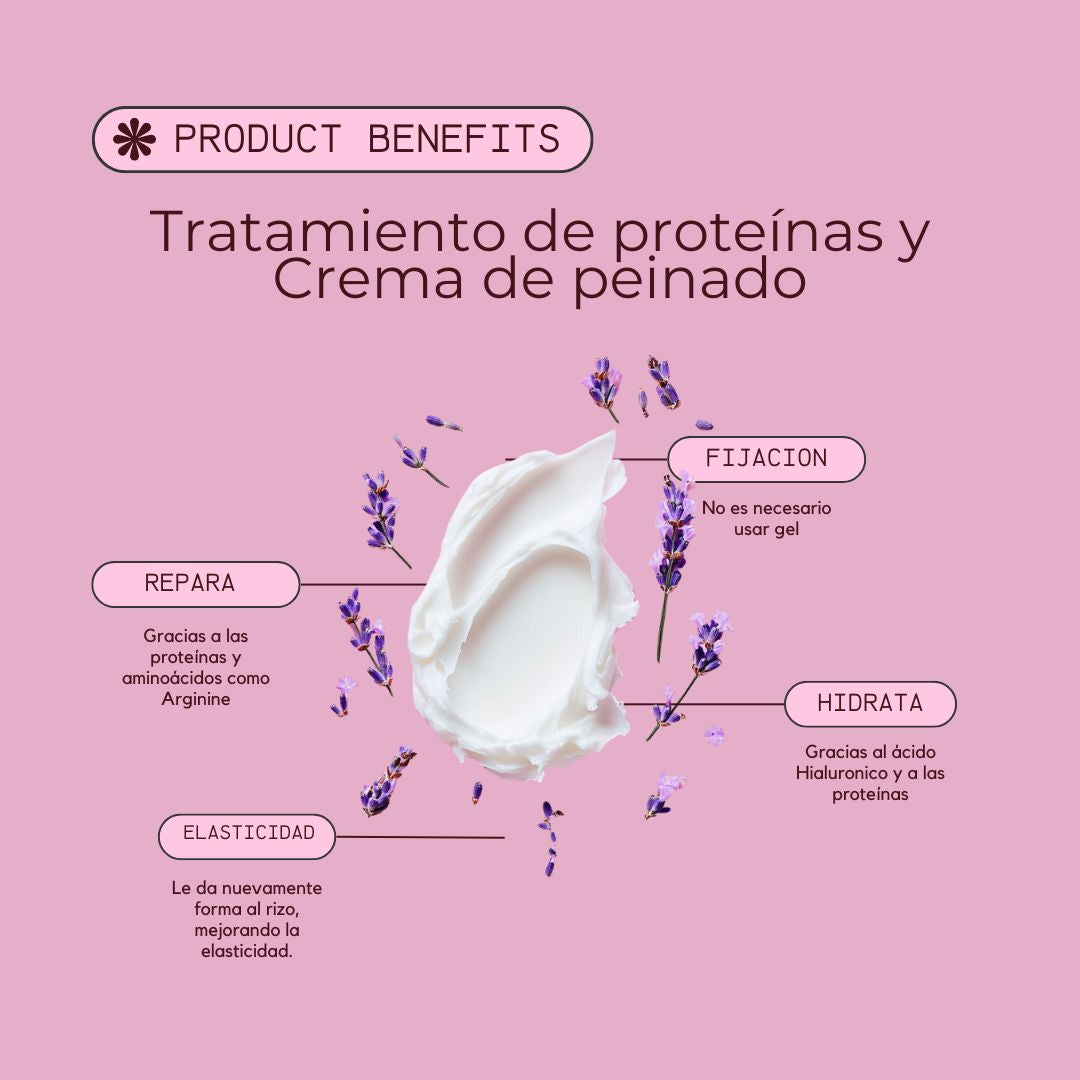 Tratamiento de Proteínas y Crema de peinado